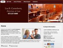 Tablet Screenshot of canterberrylaw.com